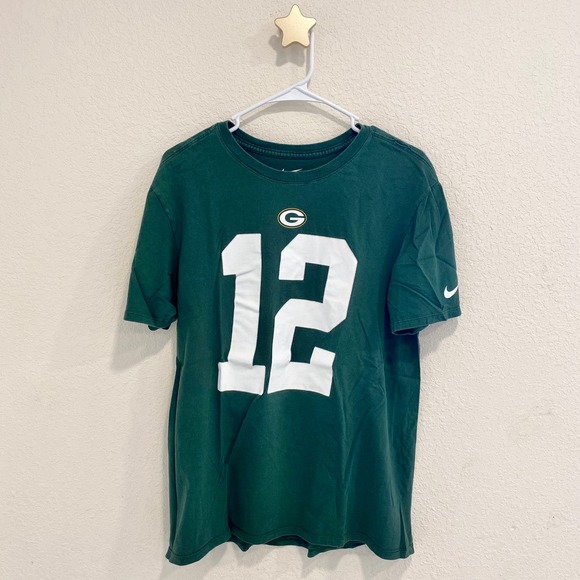 Nike The Nike Tee Aaron Rodgers 12 NFL Football Athletic Cut T-Shirt Size M - Picture 2 of 4